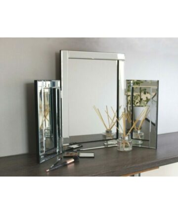 Dressing Table Mirror Luxury Glass Bedroom Vanity Free Standing Tri Fold