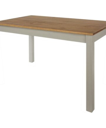 Dining Table 150cm Solid Pine Grey Wooden Living Home Kitchen Furniture Modern
