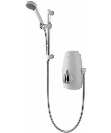 Aqualisa Aquastream Thermostatic Power Shower White & Chrome