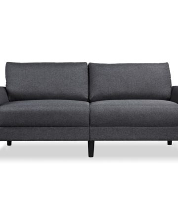 Yaheetech 2-Seater Linen Fabric Couch Upholstered Sofa, Gray