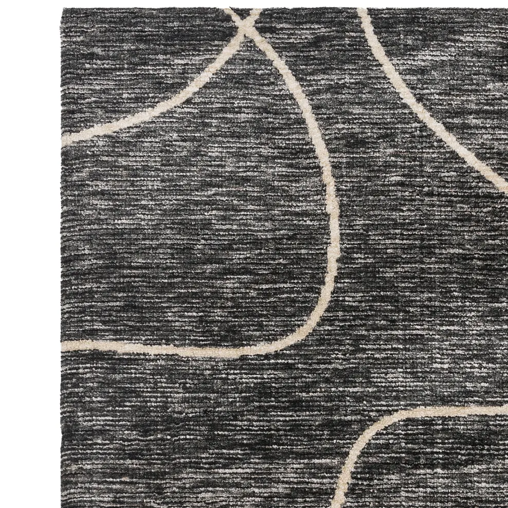ALBERTO RUG 200 x 290cm - Black - Image 3