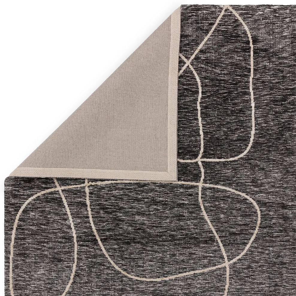 ALBERTO RUG 200 x 290cm - Black - Image 4