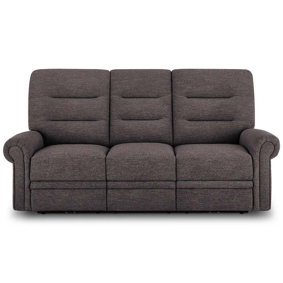EASTBOURNE 3 Seater Electric Recliner Sofa Andaz Charcoal Fabric - Image 3
