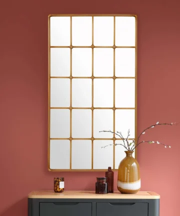 MADELINE WALL MIRROR Metal - Brass