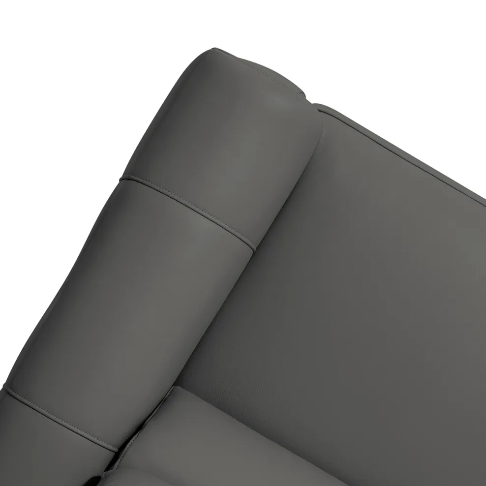 ARABELLA 2 Seater Electric Recliner Sofa with Power Headrests Elephant Grey Leather - Image 14