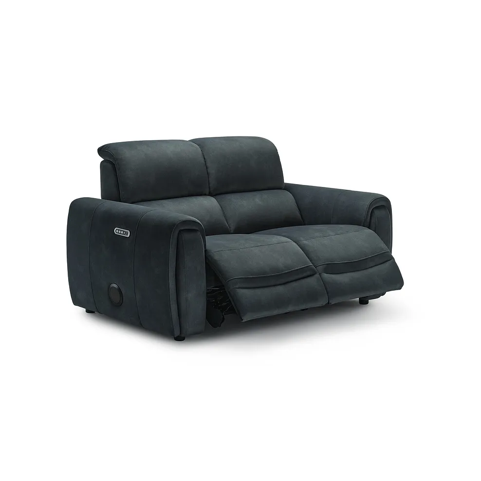 ARABELLA 2 Seater Recliner Sofa with Speakers Dexter Shadow Fabric - Image 11
