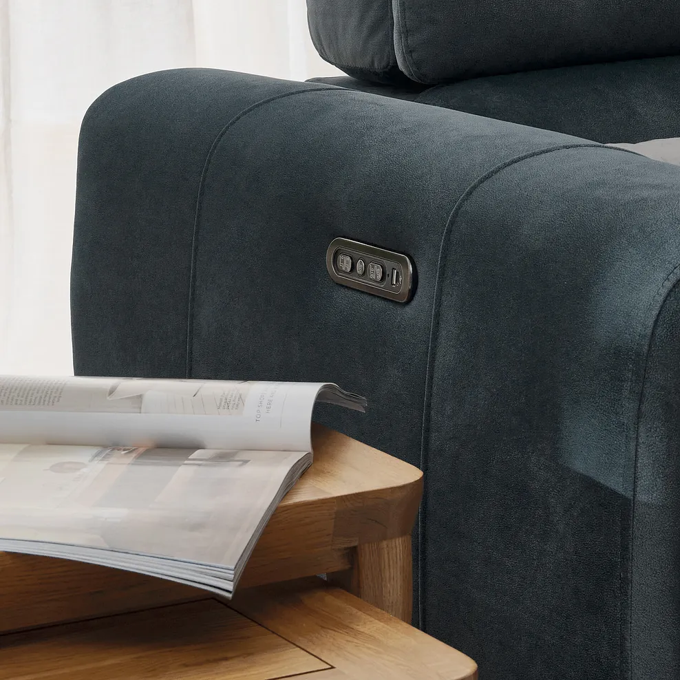 ARABELLA 3 Seater Electric Recliner Sofa Dexter Shadow Fabric - Image 9