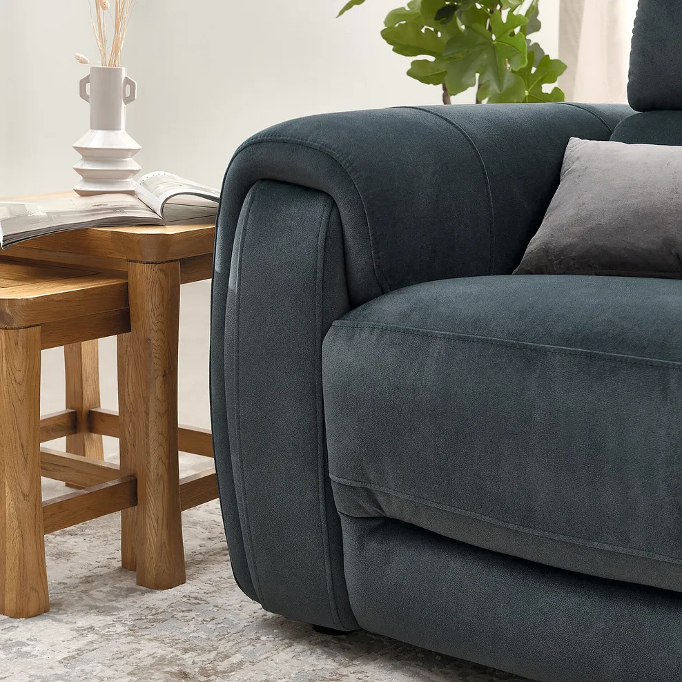 ARABELLA 3 Seater Electric Recliner Sofa Dexter Shadow Fabric - Image 7