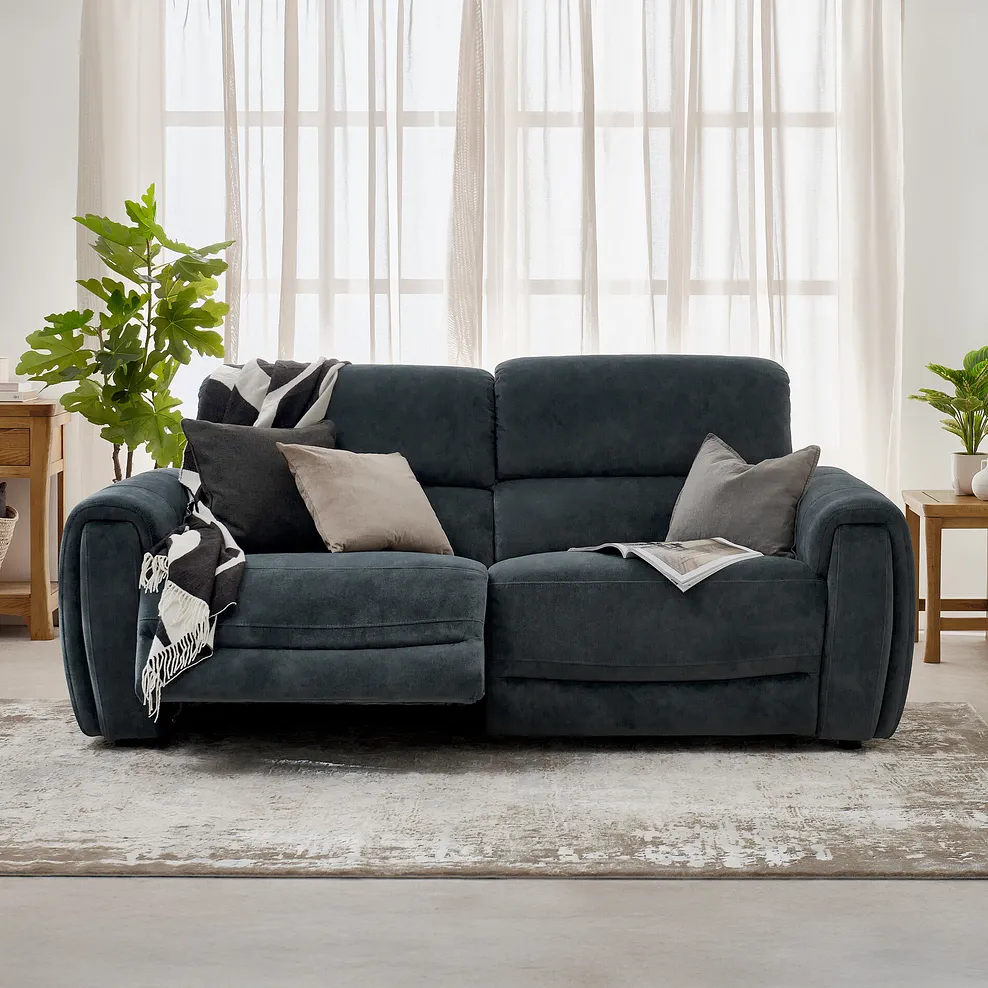ARABELLA 3 Seater Electric Recliner Sofa Dexter Shadow Fabric - Image 3