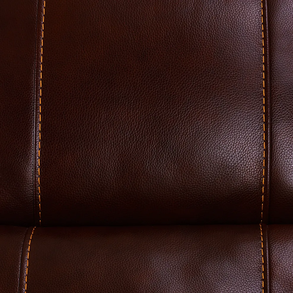 AUSTIN 3 Seater Electric Recliner Sofa with Power Headrest Two Tone Brown Leather - Image 14