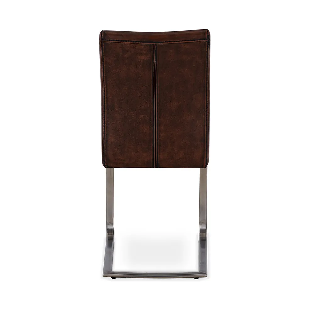 BAILEY Vintage Tan Chair Steel Metal - Image 4