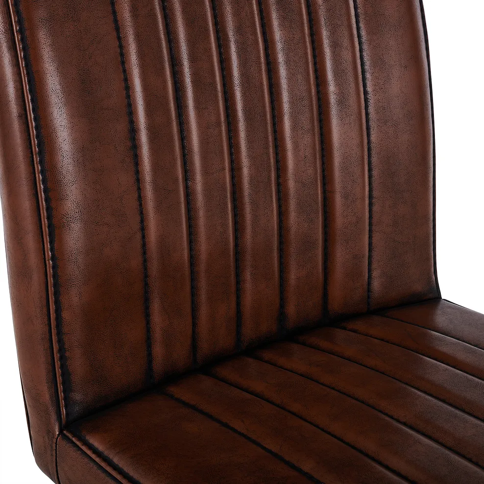 BAILEY Vintage Tan Chair Steel Metal - Image 5