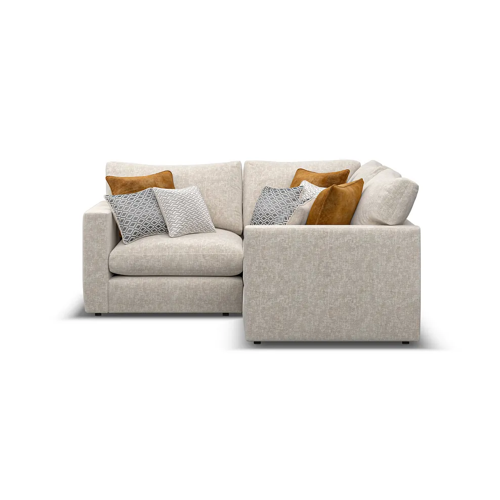 MALVERN Modular 3 Seat Corner Sofa Beige Fabric - Image 6