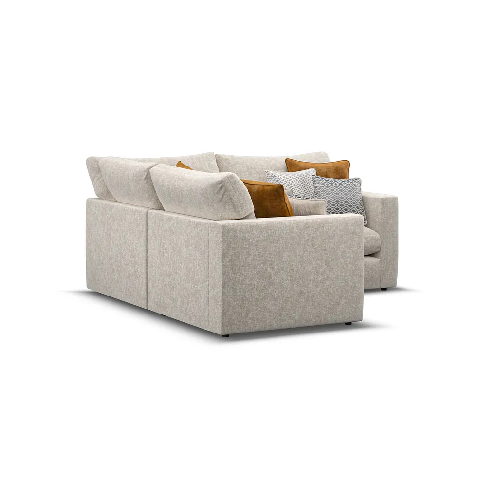 MALVERN Modular 3 Seat Corner Sofa Beige Fabric - Image 7