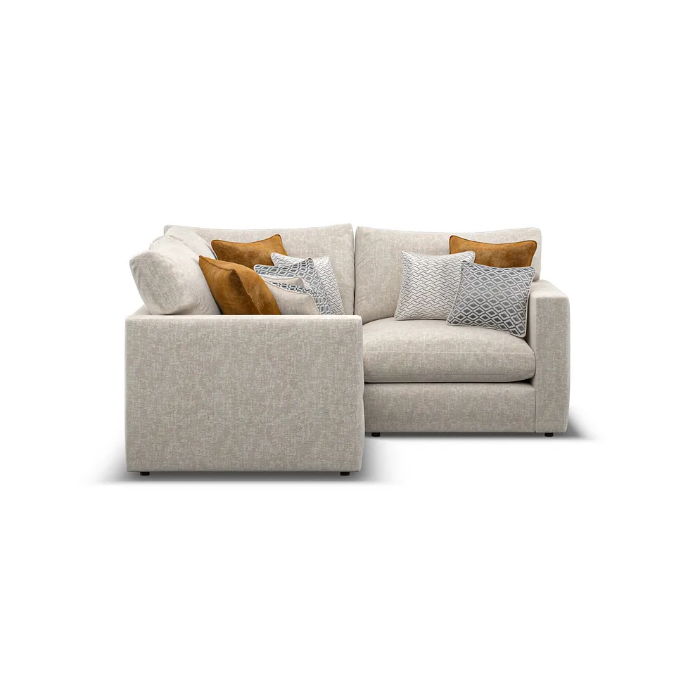 MALVERN Modular 3 Seat Corner Sofa Beige Fabric - Image 8