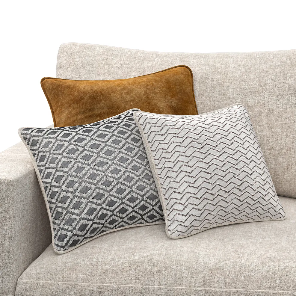 MALVERN Modular 3 Seat Corner Sofa Beige Fabric - Image 9