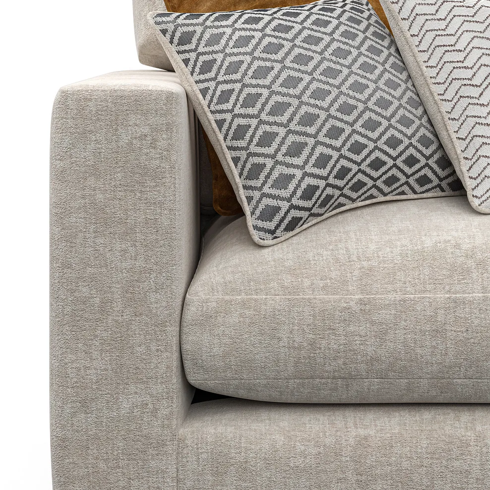 MALVERN Modular 3 Seat Corner Sofa Beige Fabric - Image 12