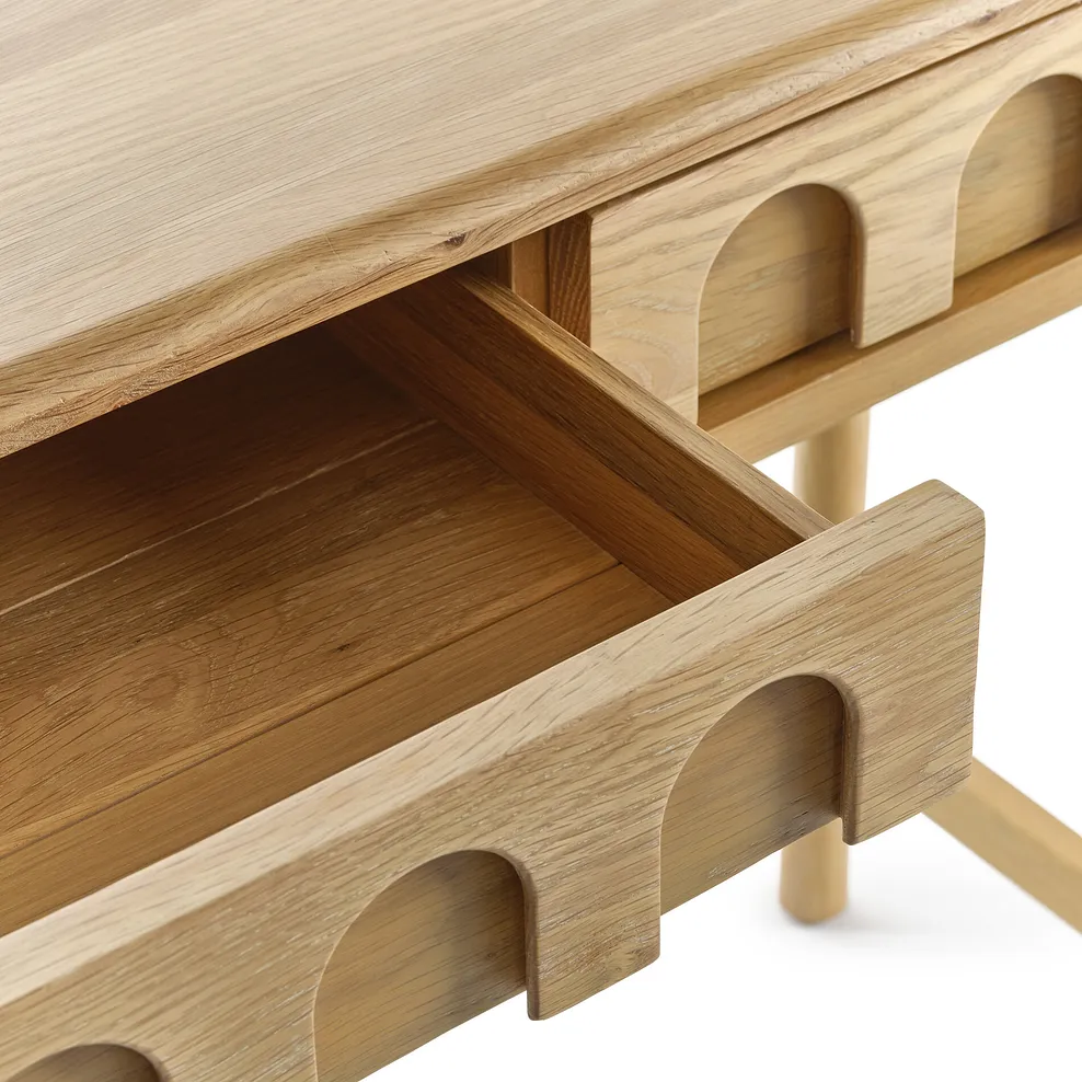 BELGRAVE Console Table Natural Oak - Image 11
