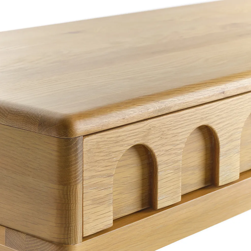 BELGRAVE Console Table Natural Oak - Image 12
