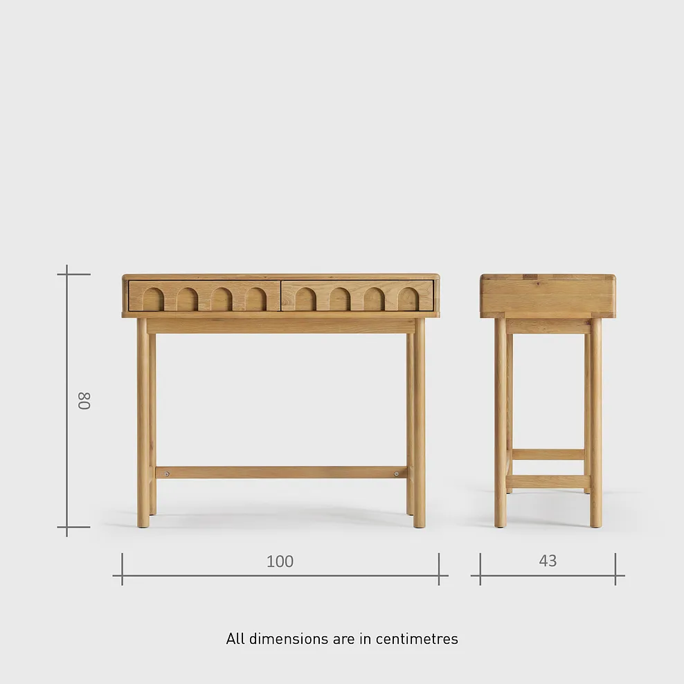BELGRAVE Console Table Natural Oak - Image 14