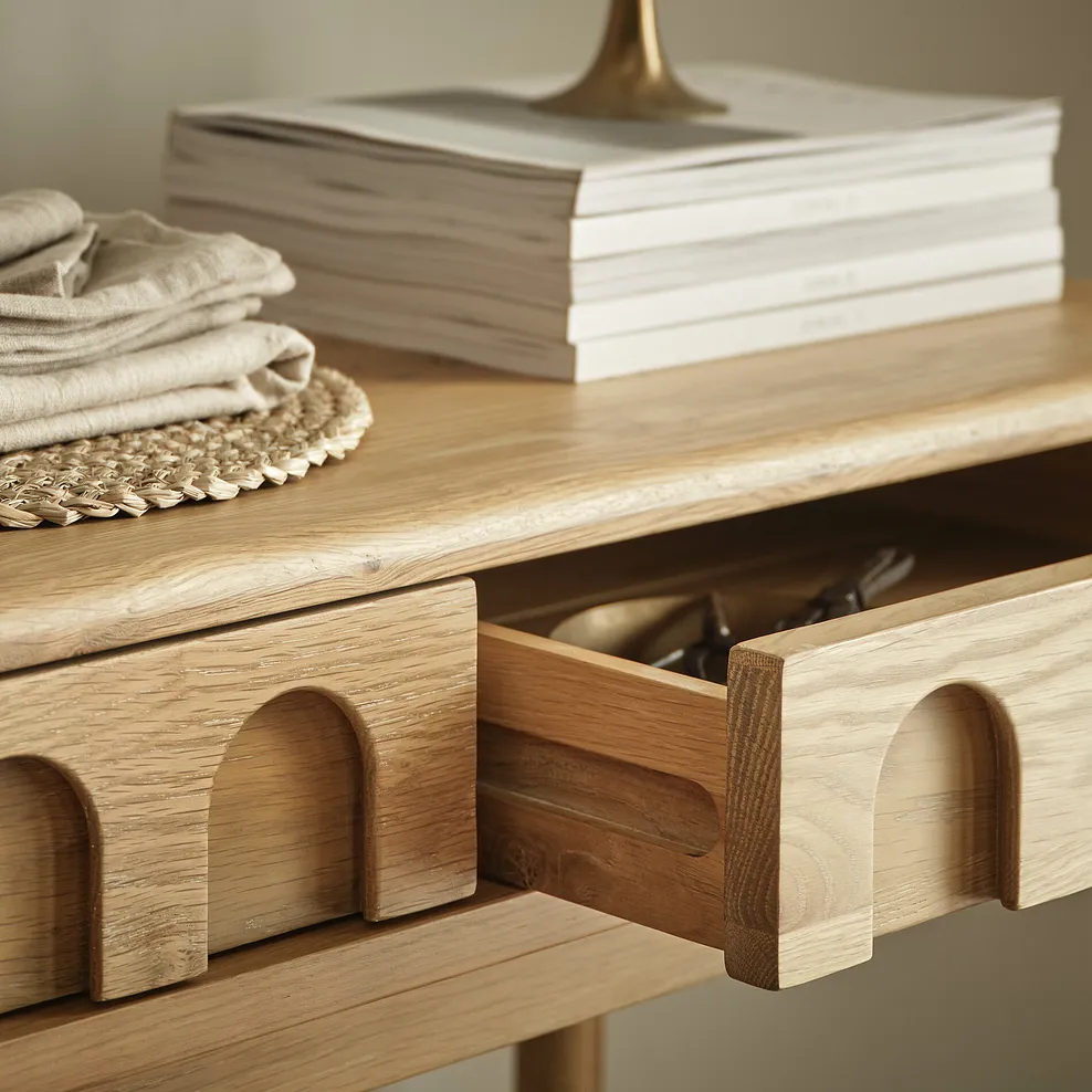 BELGRAVE Console Table Natural Oak - Image 6