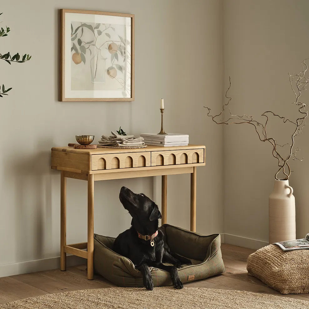 BELGRAVE Console Table Natural Oak