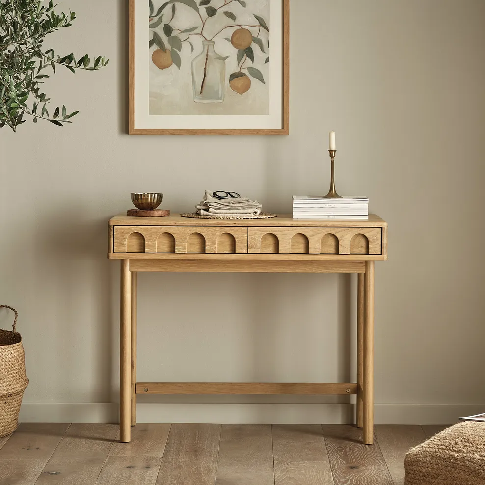 BELGRAVE Console Table Natural Oak - Image 3