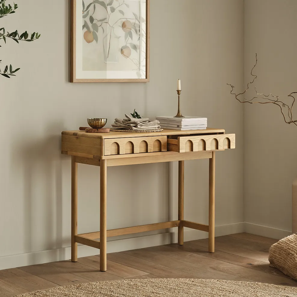 BELGRAVE Console Table Natural Oak - Image 5