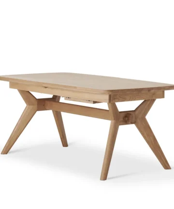 BENTLEY Extending Dining Table with 4 Chairs and 1 Bench Natural Oak