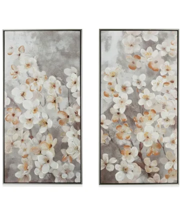 BLOSSOM WALL ART Silver Frame