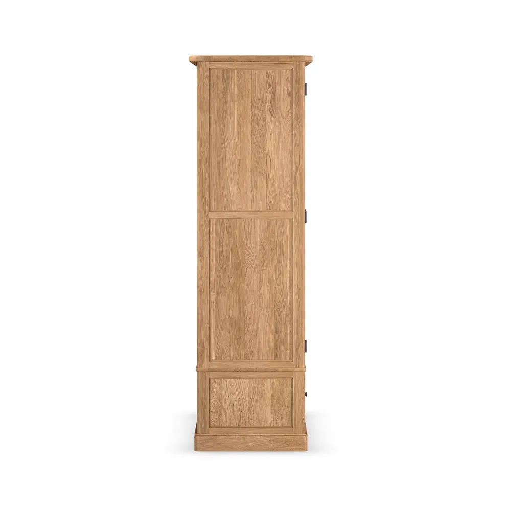 BRENNAN Double Wardrobe Natural Solid Oak - Image 6