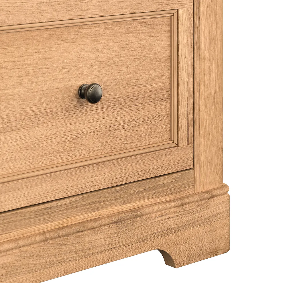 BRENNAN Double Wardrobe Natural Solid Oak - Image 8