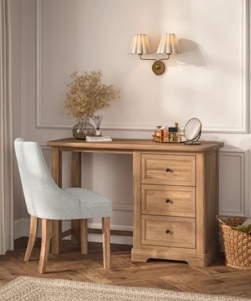 BRENNAN Dressing Table Natural Solid Oak