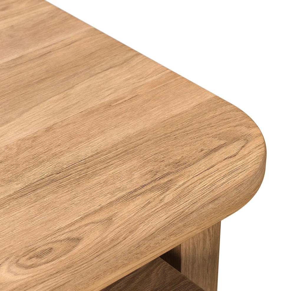 BRENNAN Nest of Tables Natural Solid Oak - Image 7