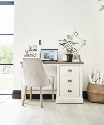 BROMPTON Desk Painted Acacia & Ash Top