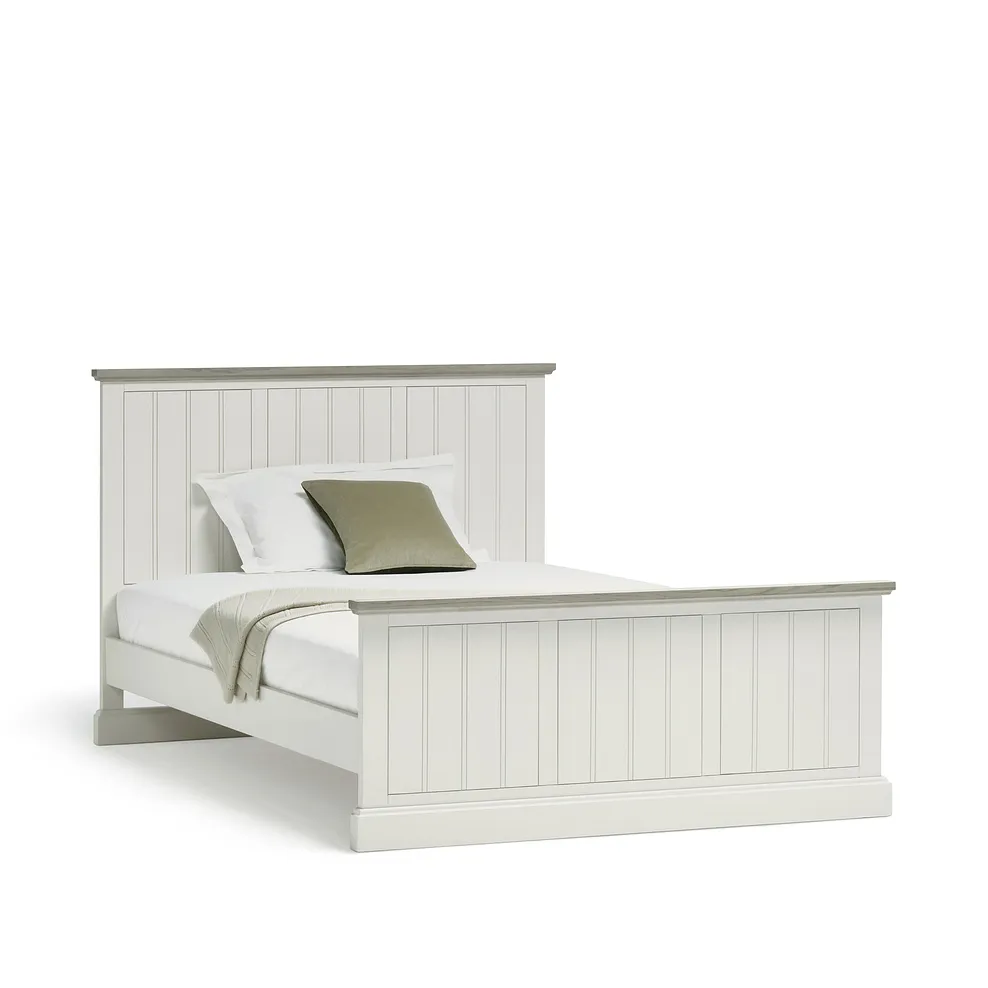 BROMPTON Double Bed Painted Acacia & Ash Top - Image 2