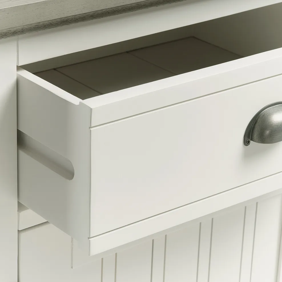 BROMPTON Small Sideboard Painted Acacia & Ash Top - Image 9