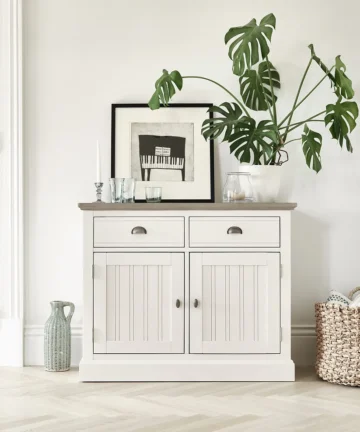 BROMPTON Small Sideboard Painted Acacia & Ash Top