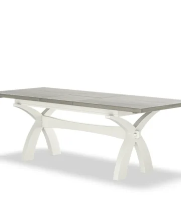 BROMPTON Extending Dining Table Painted Acacia & Ash Top