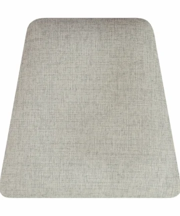 BROMPTON Plain Grey Fabric Dining Chair Painted Solid Hardwood