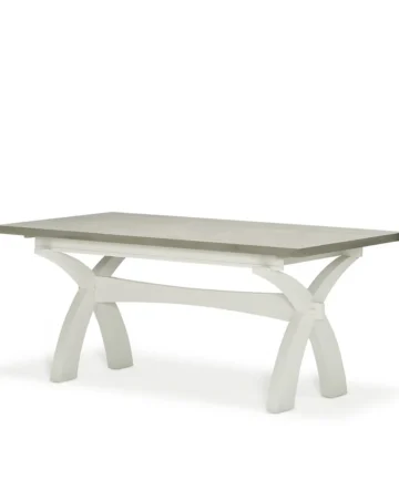 BROMPTON Dining Table with 4 Chairs Painted Acacia & Ash Top