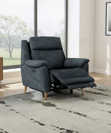 BRUNEL Electric Recliner Armchair Dexter Shadow Fabric