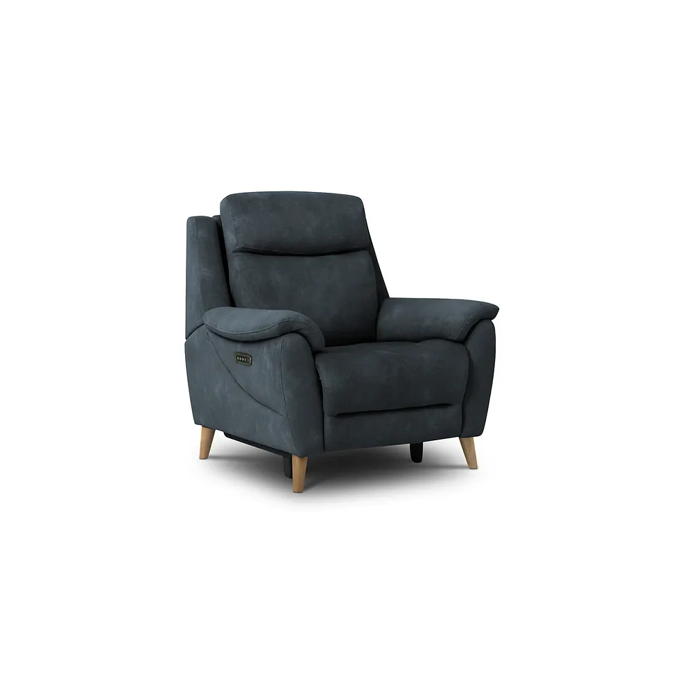 BRUNEL Recliner Armchair with Power Headrest and Lumbar Support Dexter Shadow Fabric - Image 2