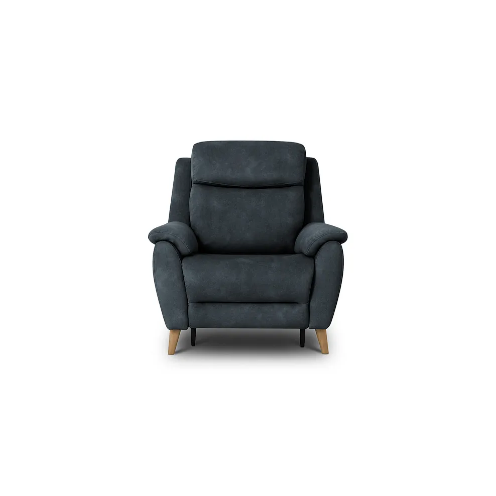 BRUNEL Recliner Armchair with Power Headrest and Lumbar Support Dexter Shadow Fabric - Image 5
