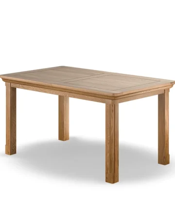 CANTERBURY 5ft Extending Dining Table with 4 Chairs Natural Solid Oak