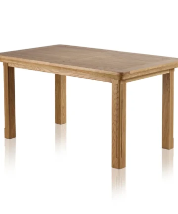 CANTERBURY 5ft Extending Dining Table with 4 Chairs Natural Solid Oak