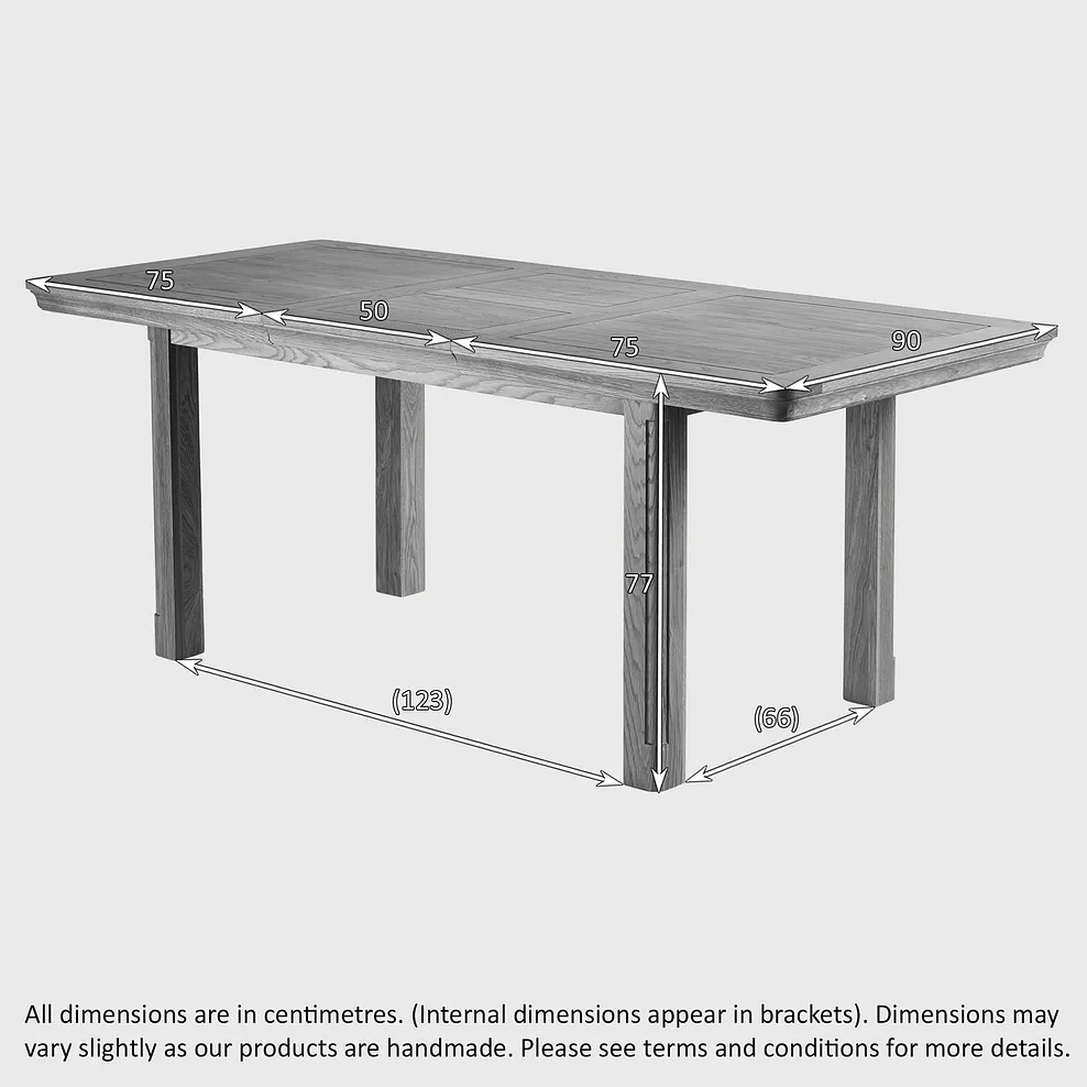 CANTERBURY 5ft Extending Dining Table with 6 Chairs Natural Solid Oak - Image 8