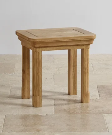 CANTERBURY Dressing Table Stool Natural Solid Oak