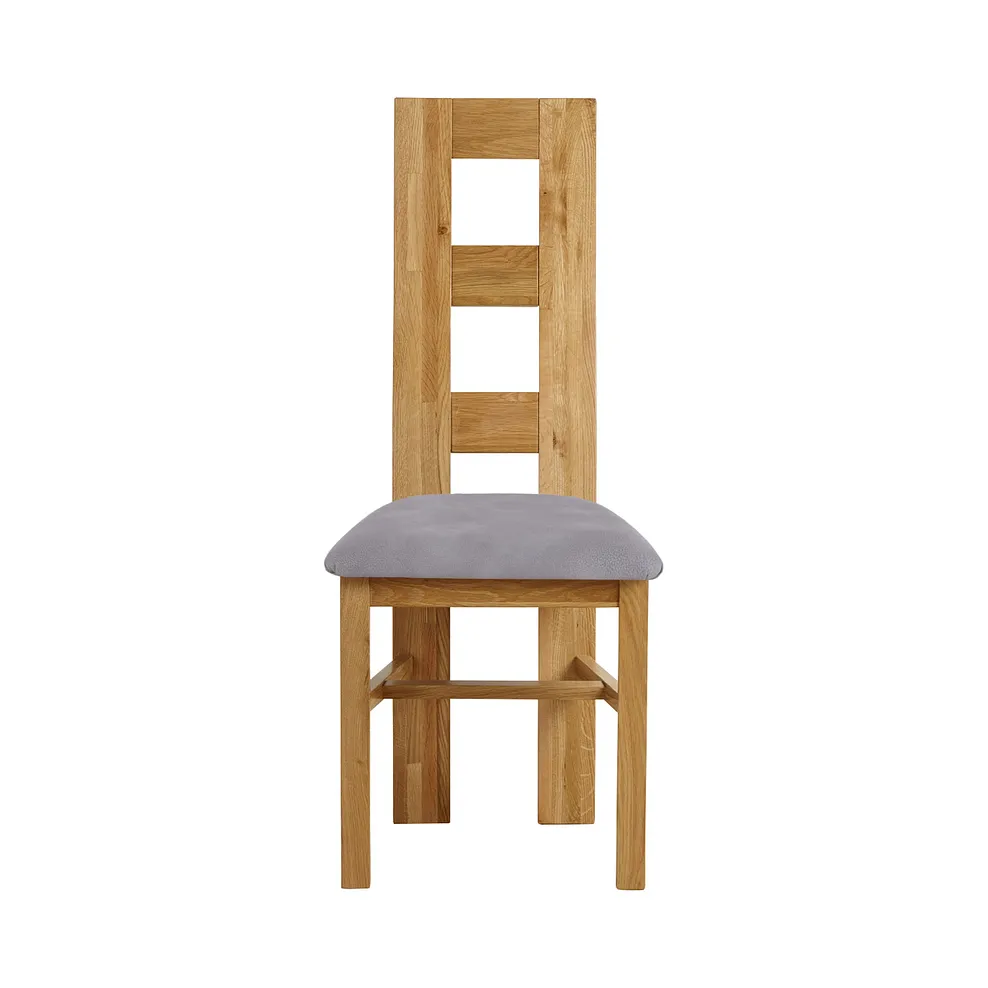 CANTERBURY 5ft Extending Dining Table with 4 Chairs Natural Solid Oak - Image 3
