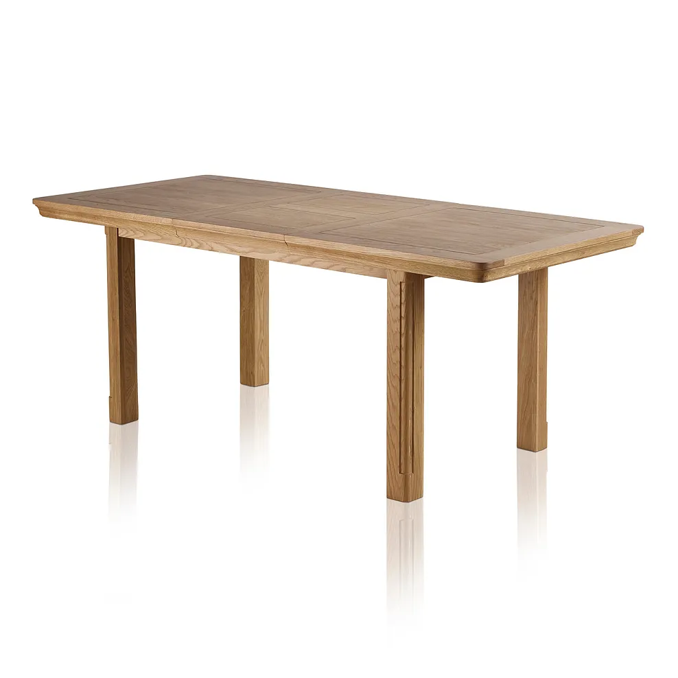 CANTERBURY 5ft Extending Dining Table with 4 Chairs Natural Solid Oak - Image 5
